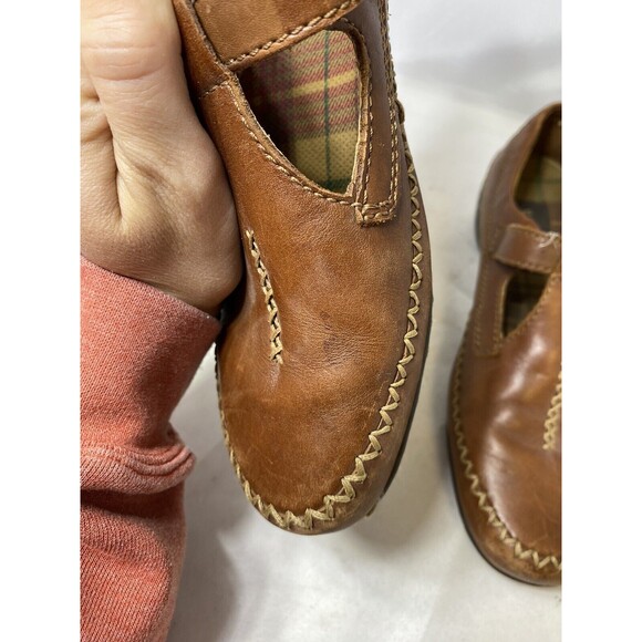 Brown Leather Eastland TessMaryjane Loafer Women's Sz 8.5 W Shoes 3864-04 - Picture 6 of 10